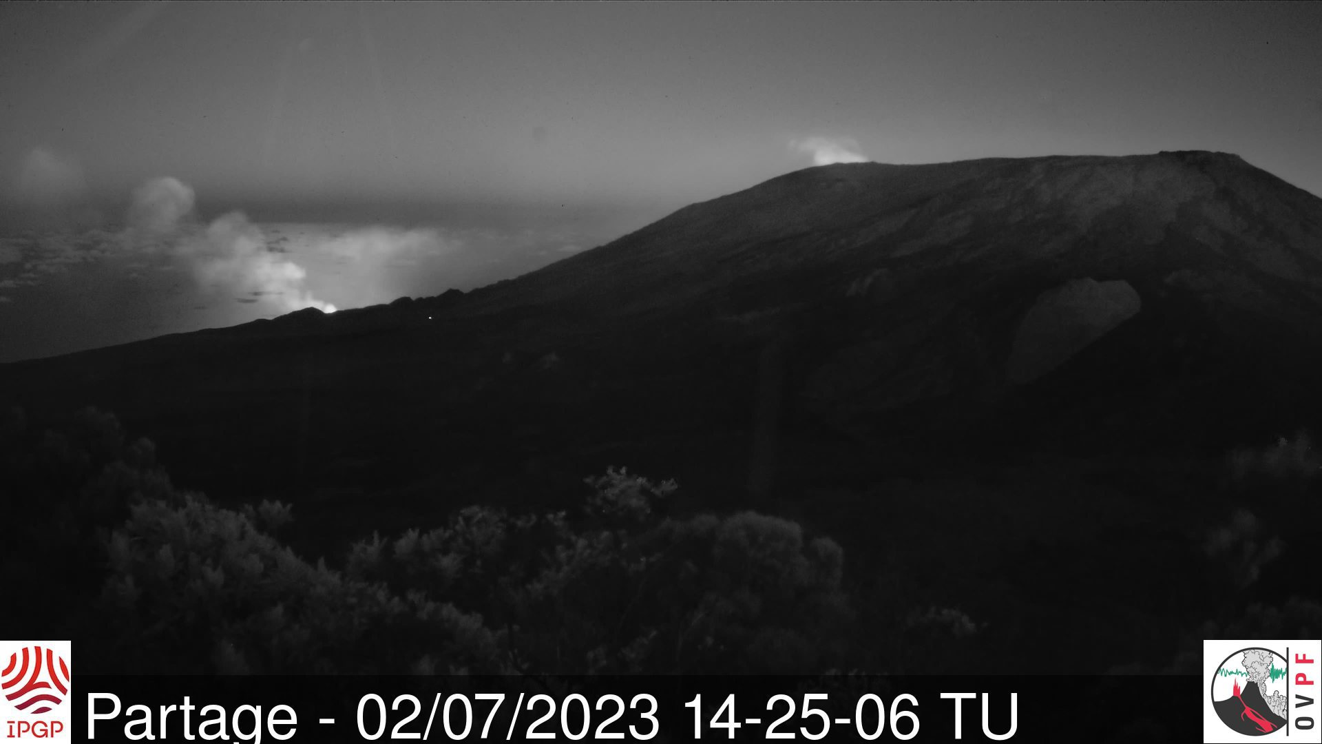 Observatoire Volcanologique Piton de la Fournaise on Twitter " Communiqué de l'OVPFIPGP 02/07