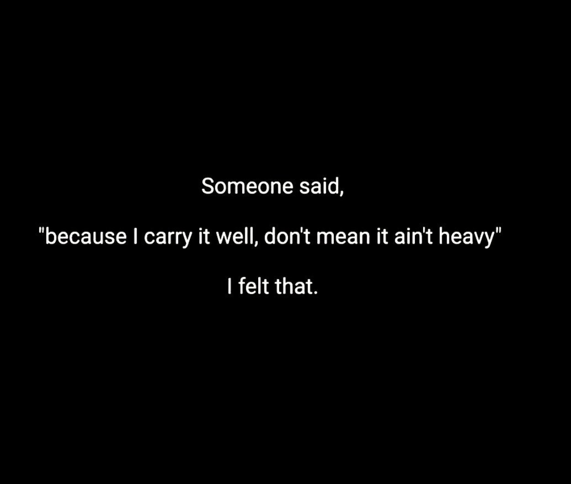 I felt that.