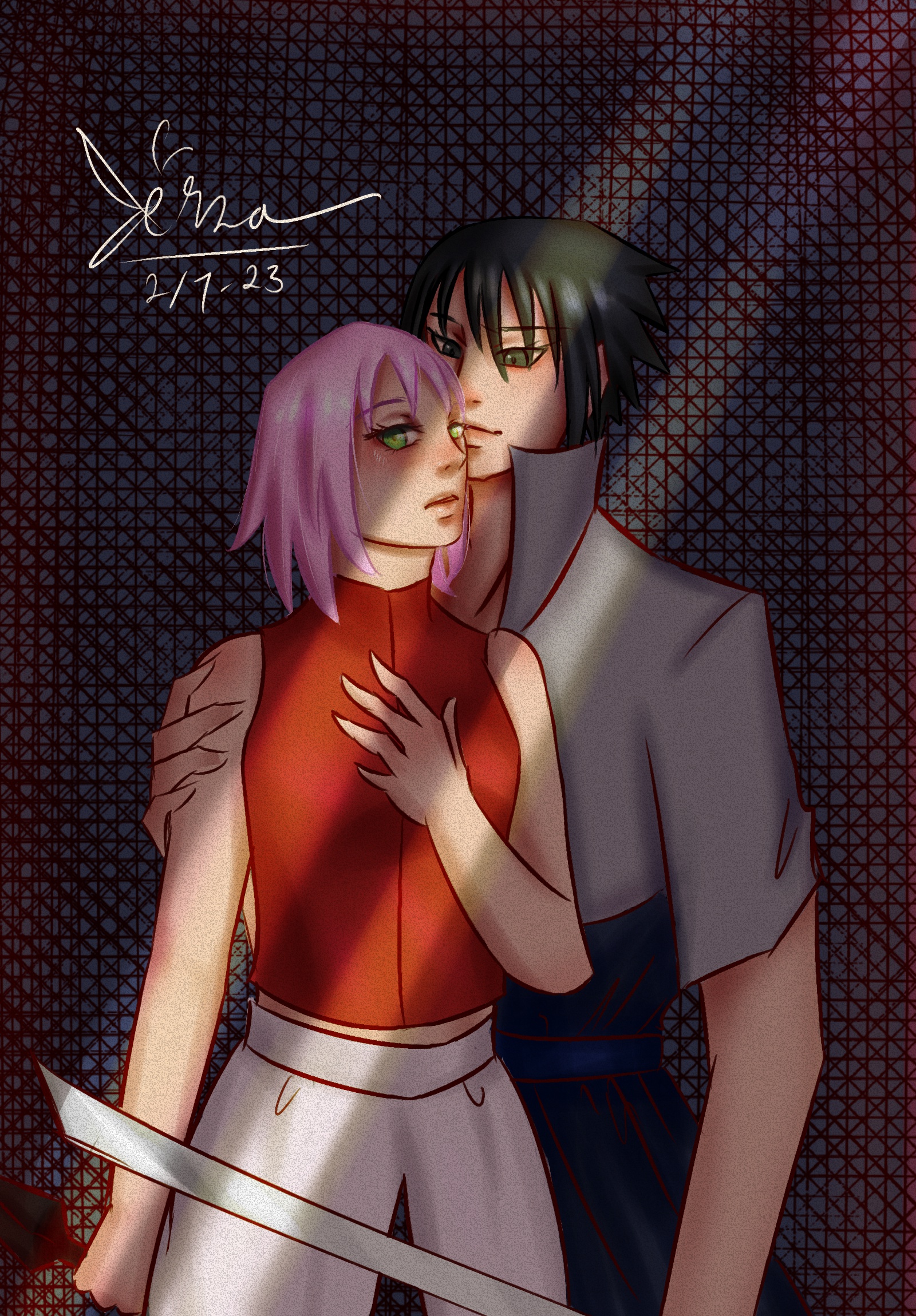 Sasuke And Sakura Kiss Wallpaper