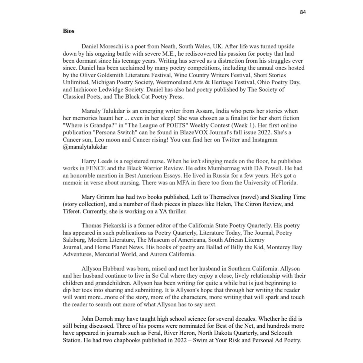 manalytalukdar's tweet photo. My story "Trick The Trickster" got featured in @CorvusReview's 20th issue! ✨️
#writingcommunityofinstagram #writingprompt #writingspace #writingsociety #shortfiction #shortfictionwriter #literaryjournal #literaryfiction #fictionalstories #flashfiction #publishedwork https://t.co/LTswnmnPbf