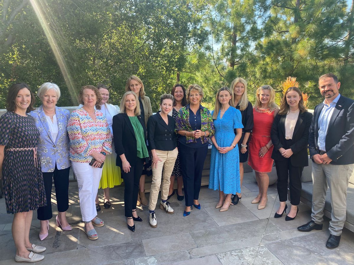 IrelandAmbUSA's tweet photo. Superb Friday breakfast discussion on women in peace, prosperity and innovation with a group of phenomenal leaders in Silicon Valley. https://t.co/pM6QiutBf8