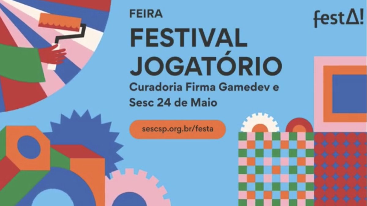 matajuegos_coop's tweet photo. ¡El sábado 8 y domingo 9 de julio, Atuel va a ser parte del Festival Jogatório en el centro de São Paulo, junto a 40+ juegos indies brasileros! Estamos muy felices de compartir este espacio colectivo con grandes amigues de Brasil 🇧🇷🎉🎏💕

Trailer en el tweet original 👇 https://t.co/97vqKKoEUd