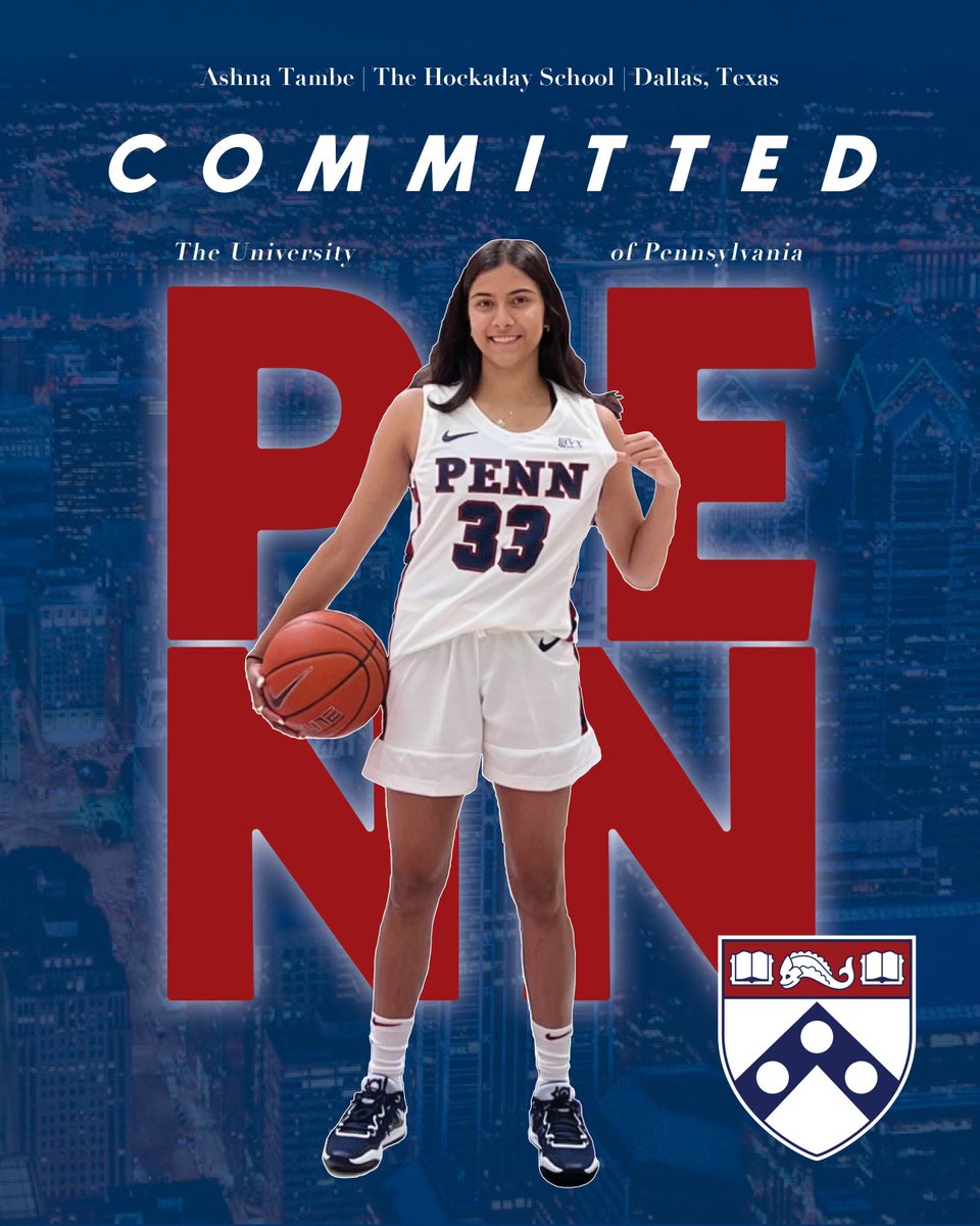 Congrats to Ashna Tambe with Team lex Nation on her commitment to The University of Pennsylvania 👏👏 @PBRhoops @txelitebball @adidasHoops