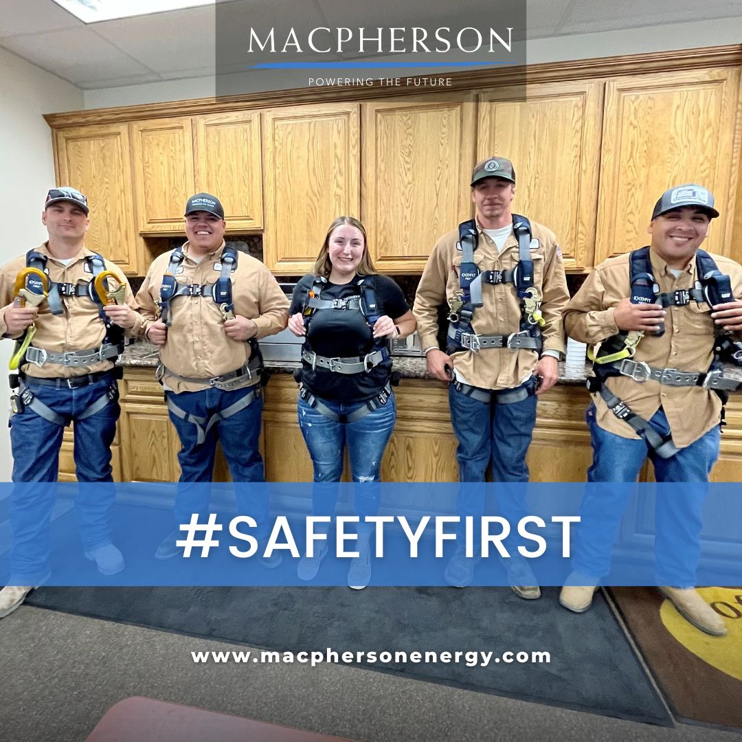 Here at Macpherson, safety is our number one priority, and we are committed to ensuring the safety of all our staff throughout the entirety of our company’s operations. Check out our team attending the most recent Fall Protection Training session! #SafetyFirst