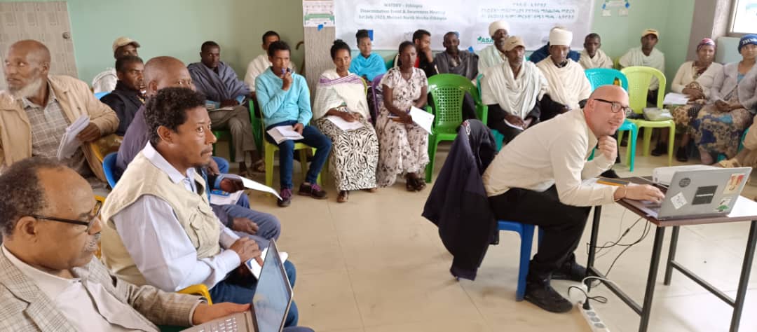 ASARECA's tweet photo. #WATEDEV project is a noble partnership of CIHEAM-BARI, Water and Land Resource Centre, Addis Ababa University, #ASARECA to ensure farmers optimize water land use by integrating Best Management Practices: Dr. Tena Alamirew, Deputy DG Water & Land Resource Centre Adis University https://t.co/vw0ENseXJb