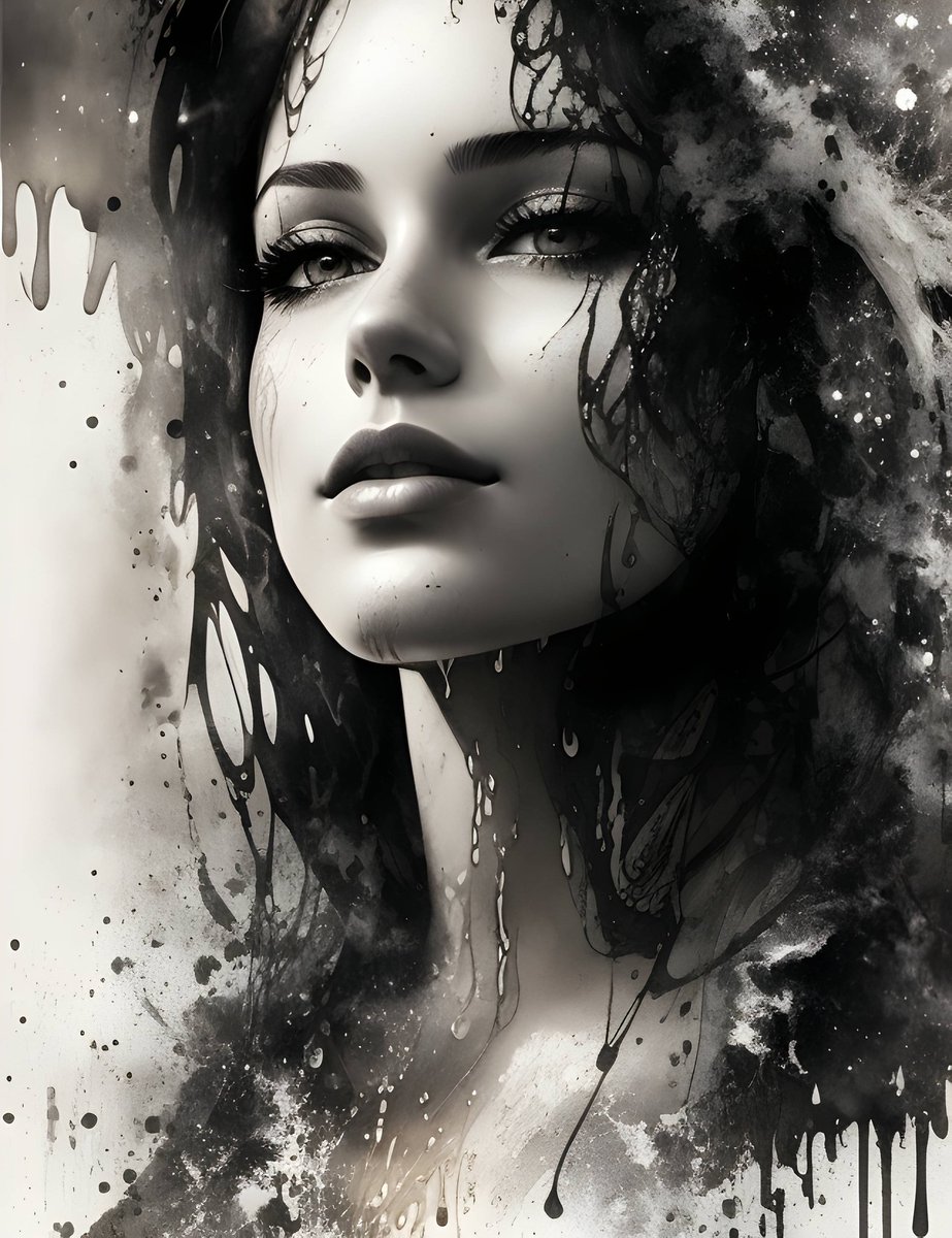 Mesmerizing beauty in ink! Experience the wet-on-wet technique with Clip Studio Paint. 💧✨ #InkArt #WetOnWet #ClipStudioPaint #BeautyInMotion