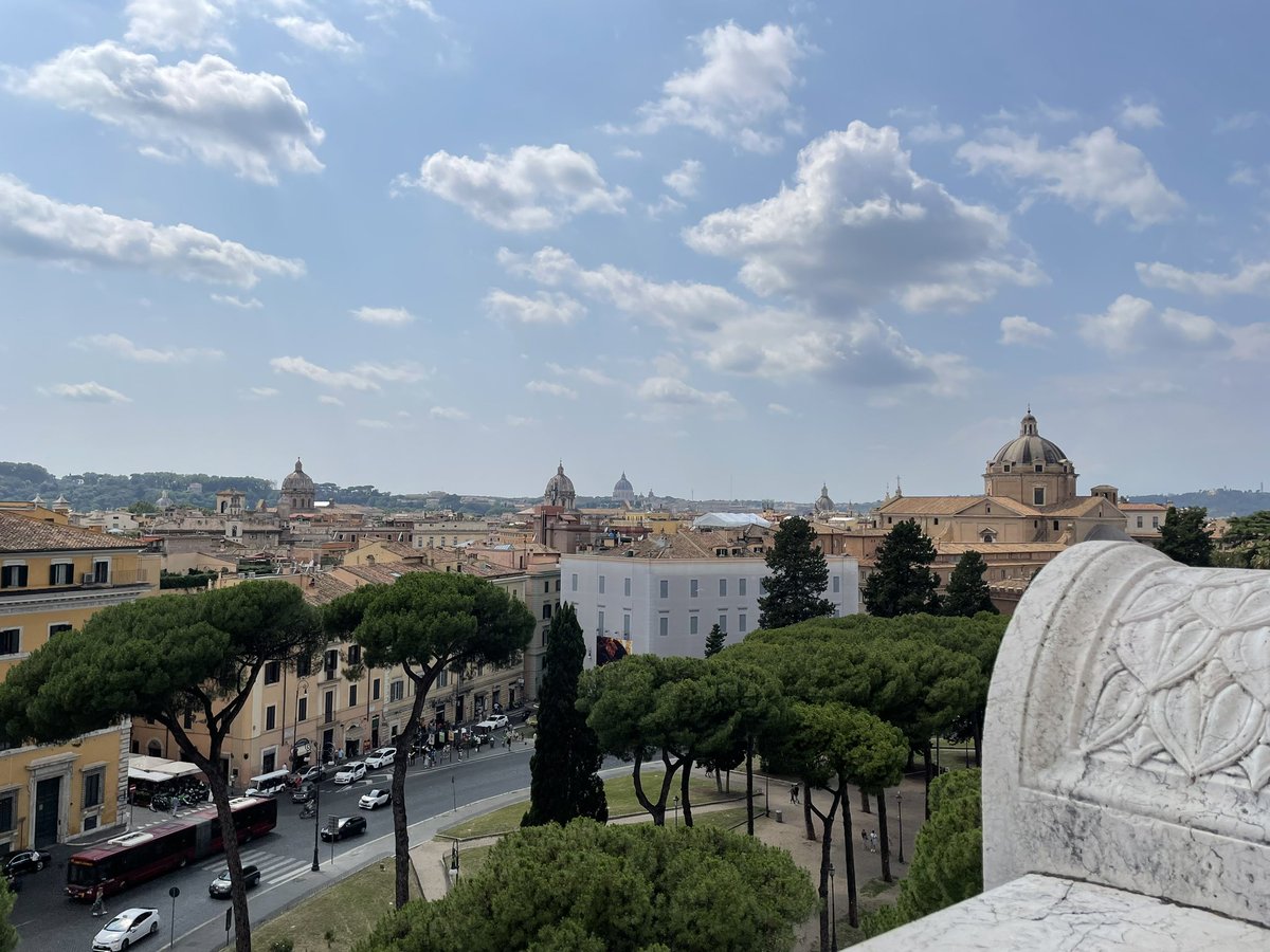 Day 2: Today we trekked to the Jewish Ghetto to see the ruins and try a Jewish pizza. We then wandered to the <a href="/IstitutoViVe/">VIVE - Vittoriano e Palazzo Venezia</a>. This now houses a museum, Tomb of the Unknown Soldier, and a pretty phenomenal view of Rome. The amount of marble and stone is breathtaking!