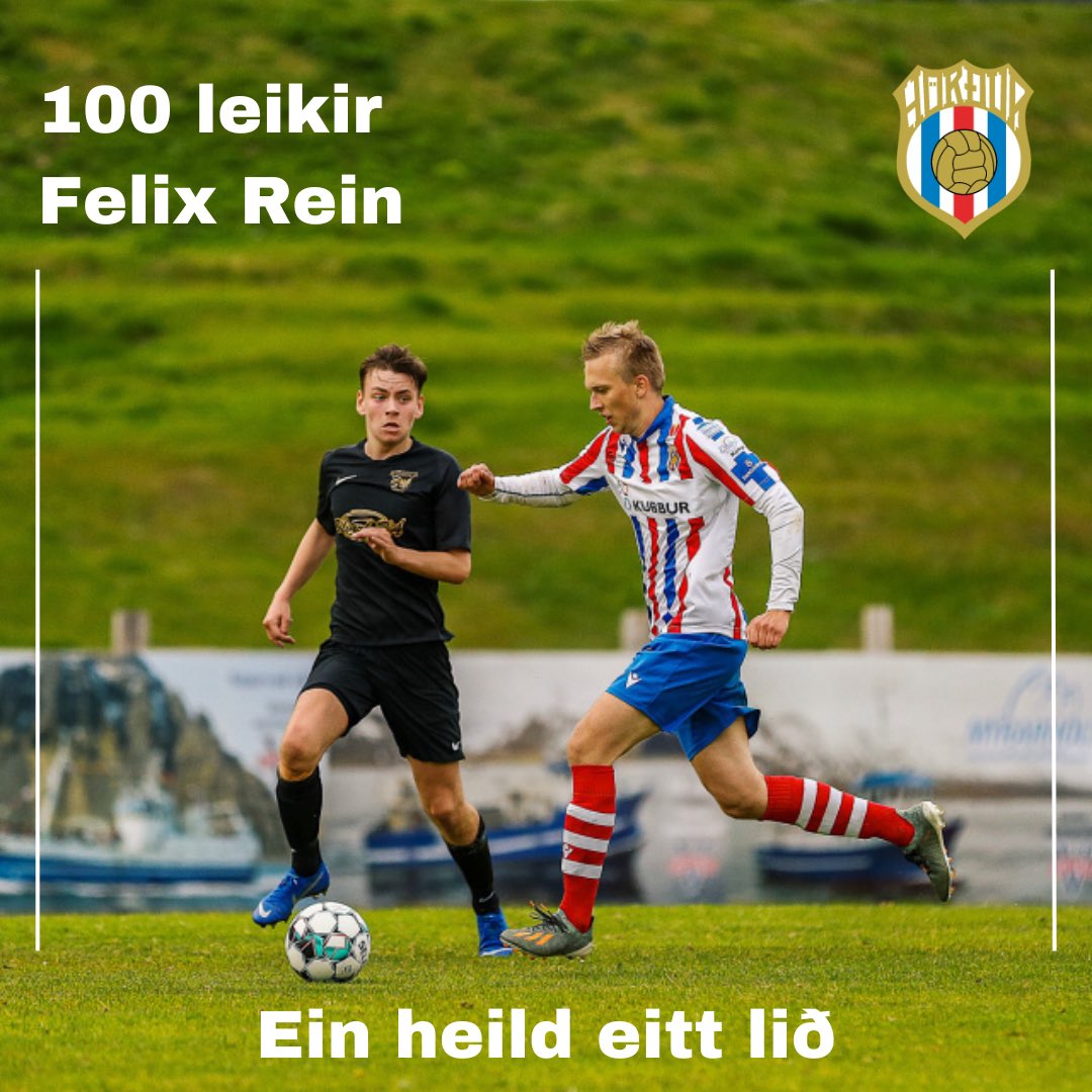Felix Rein spilaði sinn hundraðasta leik fyrir Hörð í gær! Spilaði hann sína fyrstu leiki fyrir félagið sumarið 2015, Felix hefur skorað 30 mörk og verið með óteljandi stoðsendingar á ferli sínum með Herði. 

Ein heild eitt lið❤️💙🤍