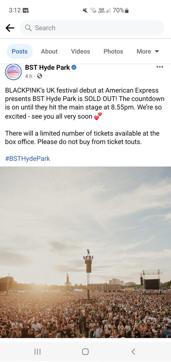 LiLoRee1205's tweet photo. Selling our tickets to #BSTHydePark. We got 2 and unfortunately we can't go anymore. Message me please. Blackpink will hit the main stage at 8.55pm. #BLACKPINKatBSTHydePark #BLACKPINKxBSTHydePark #BLACKPINK https://t.co/Nd27BzVz7T