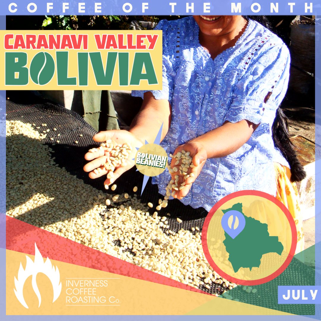 🎊 New month means new beans! 🎊
Team Bean have roasted up some Bolivian beans from Caranavi Valley - a medium roast with notes of almonds, citrus and cocoa
invernesscoffeeroasting.co.uk/collections/co…

#invernesscoffeeco #coffeeroasters #coffeeshop #coffee #coffeeofthemonth #bolivia #caranavivalley