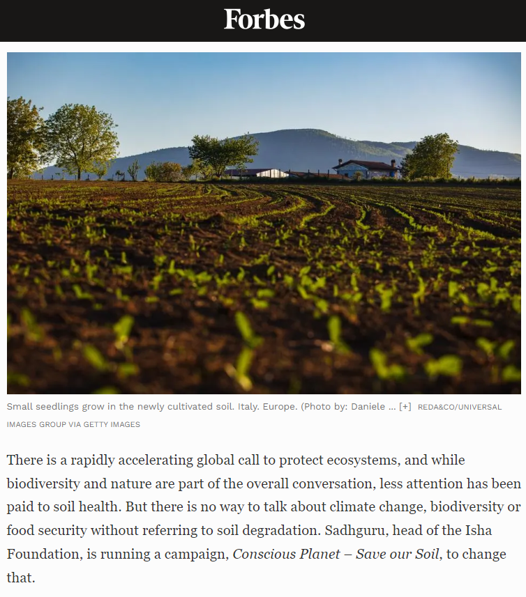 The devastating ecological repercussions of global soil degradation must be addressed with an unwavering generational commitment to incentivize and enact raising soil organic content. This is most critical if we are to change the trajectory of our planet. -Sg 
#SaveSoil <a href="/UNCCD/">UN Land and Drought</a>