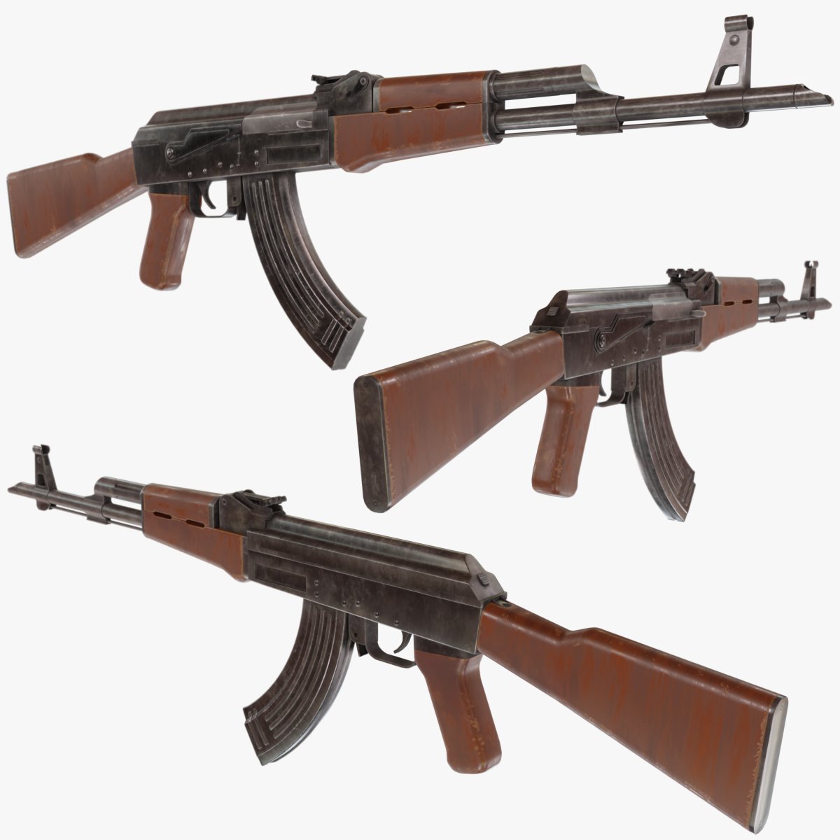 c77di's tweet photo. AK rifle modeled in blender, textured in substance painter https://t.co/3NaW7nrqrZ