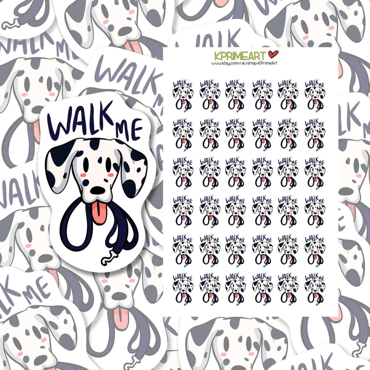 KPrimeArt's tweet image. This sticker sheet is a wonderful addition to your planner! Perfect for those little reminders to walk your adorable fluff butt pup!

#journalling #plannermerch #plannerstickers