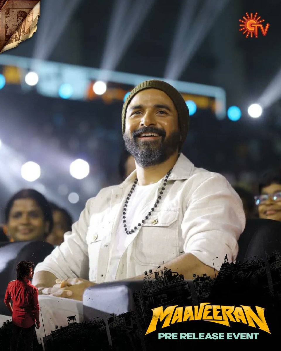 SunTV's tweet photo. Say Hi to our Maaveeran @Siva_Kartikeyan

#SunTV #Maaveeran #Sivakarthikeyan  #MaaveeranPreReleaseEvent https://t.co/PpPzRDeKih