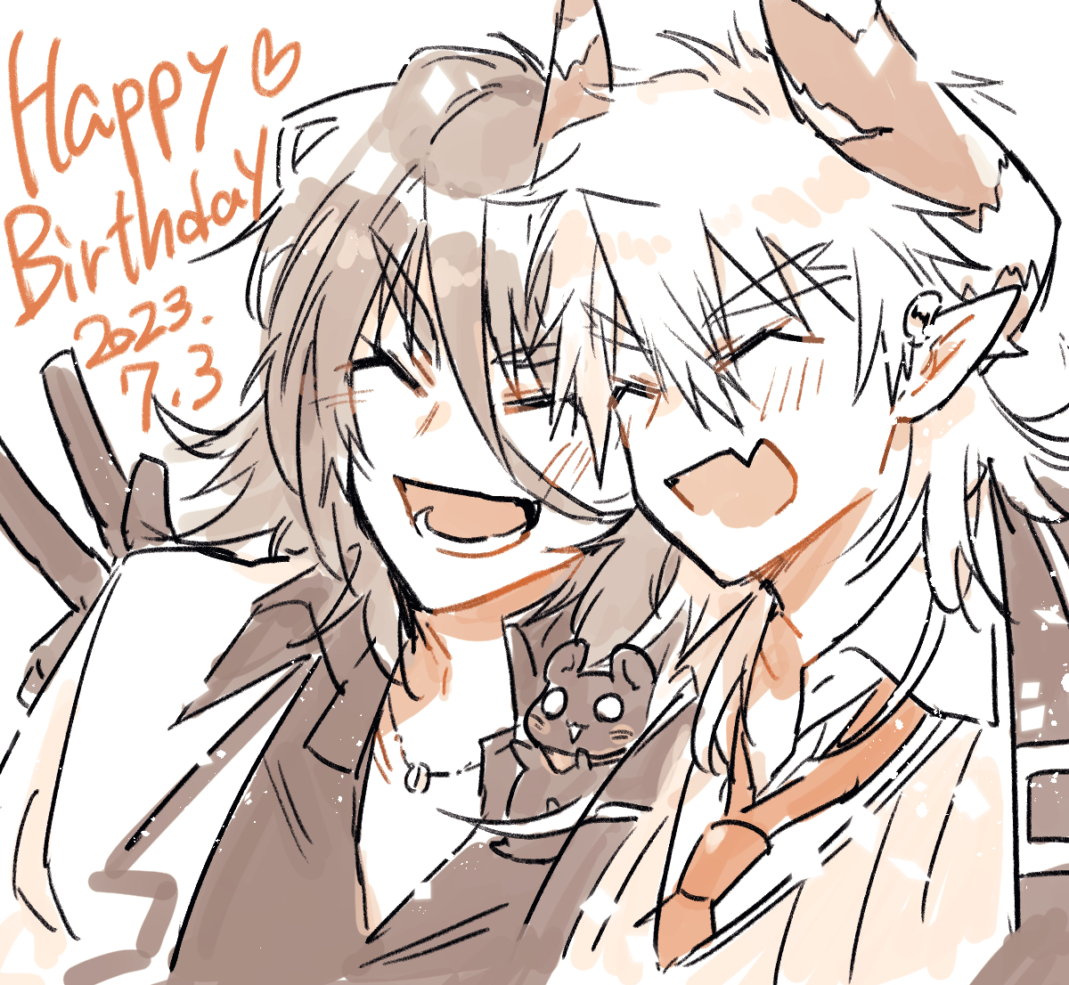 @ebikanidokokani エビさんお誕生日おめでとう~~!!!今年もだいすき!体大事に過ごしてください!
Twitter色々不安定なので別のところに短いのホイしておきます!どなちぐちゃんは何度書いてもさいこう!!!