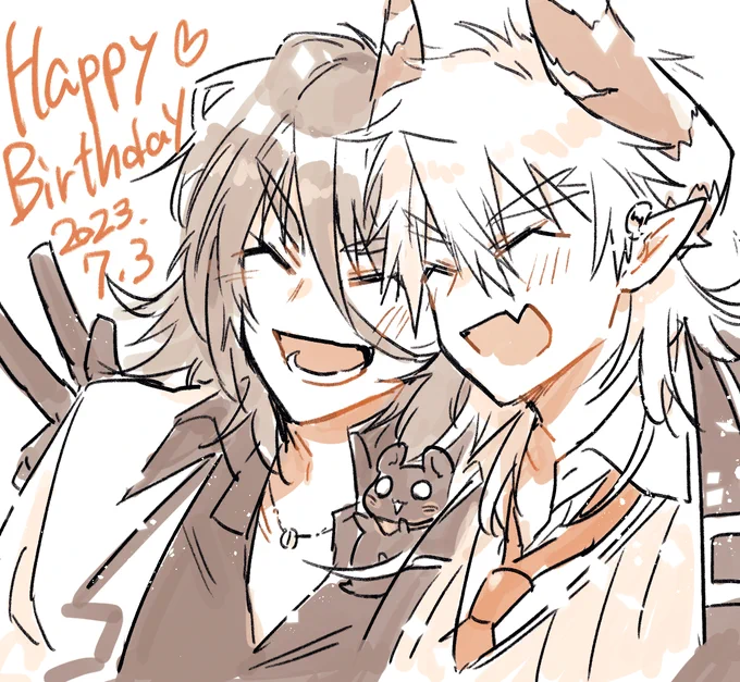 @ebikanidokokani エビさんお誕生日おめでとう～～!!!今年もだいすき!体大事に過ごしてください!
Twitter色々不安定なので別のところに短いのホイしておきます!どなちぐちゃんは何度書いてもさいこう!!! 