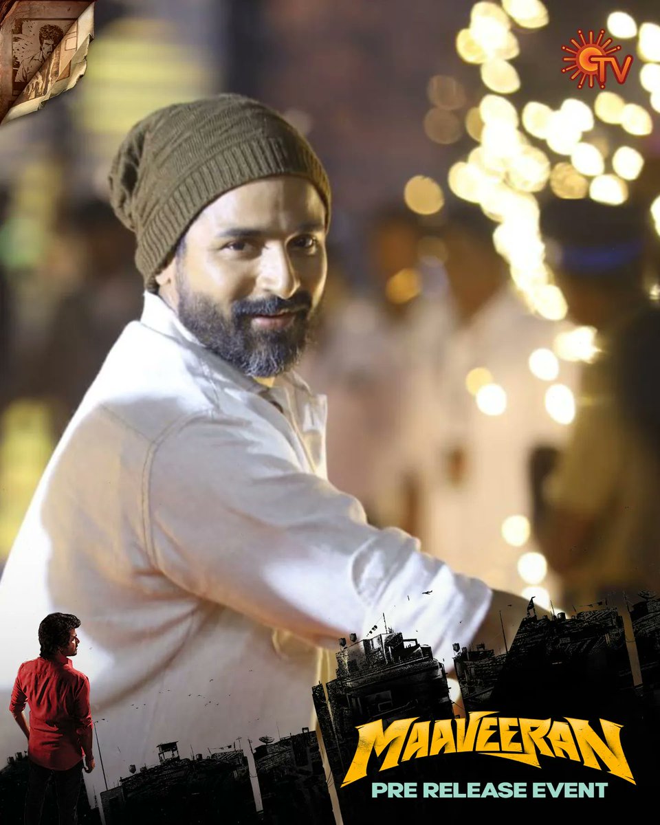 SunTV's tweet photo. Say Hi to our Maaveeran @Siva_Kartikeyan

#SunTV #Maaveeran #Sivakarthikeyan  #MaaveeranPreReleaseEvent https://t.co/PpPzRDeKih