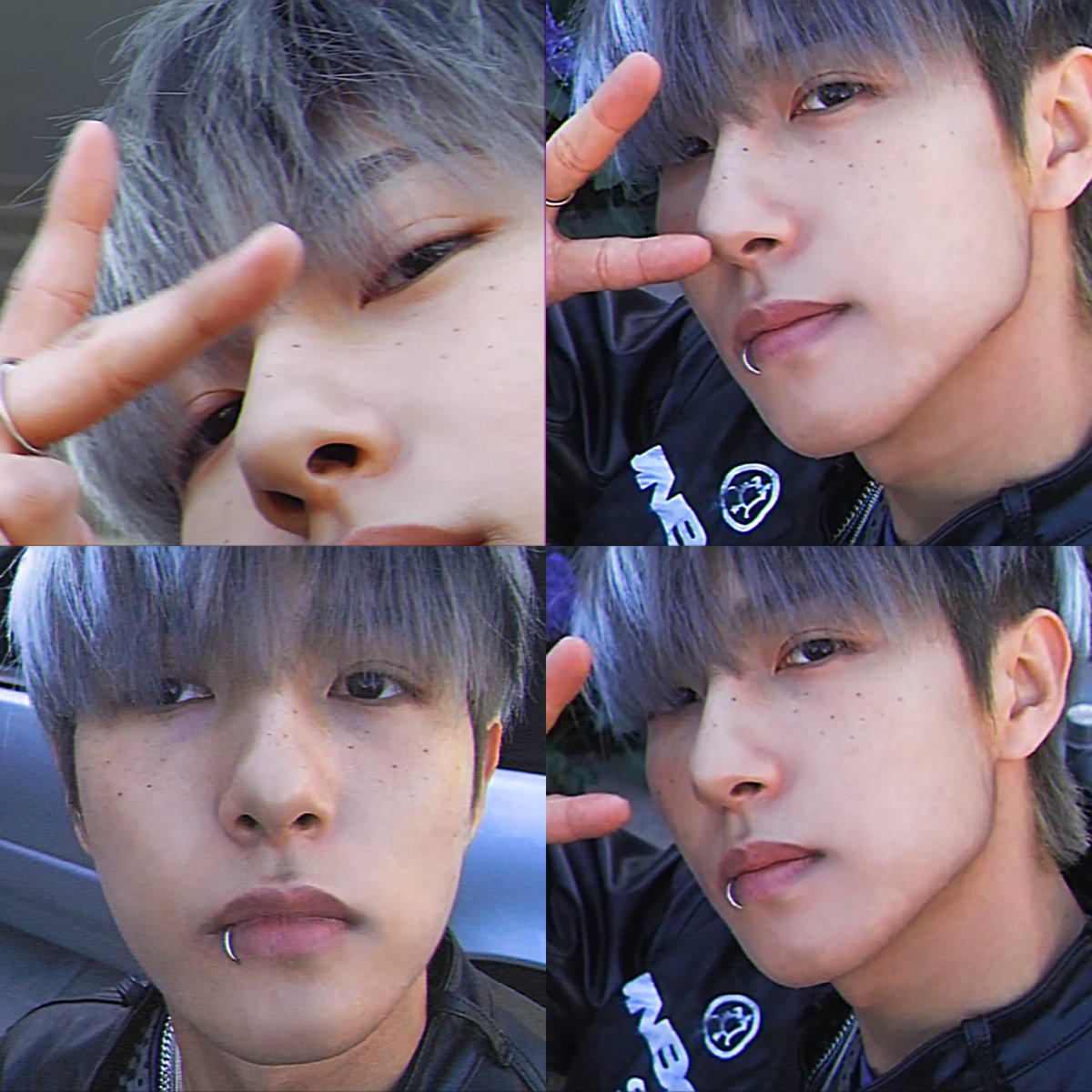 renjuniejunjun's tweet photo. RENJUN FRECKLES &amp; LIP PIERCING !!!!😭🖤😳🔥🫠 https://t.co/0WLBISW5BH