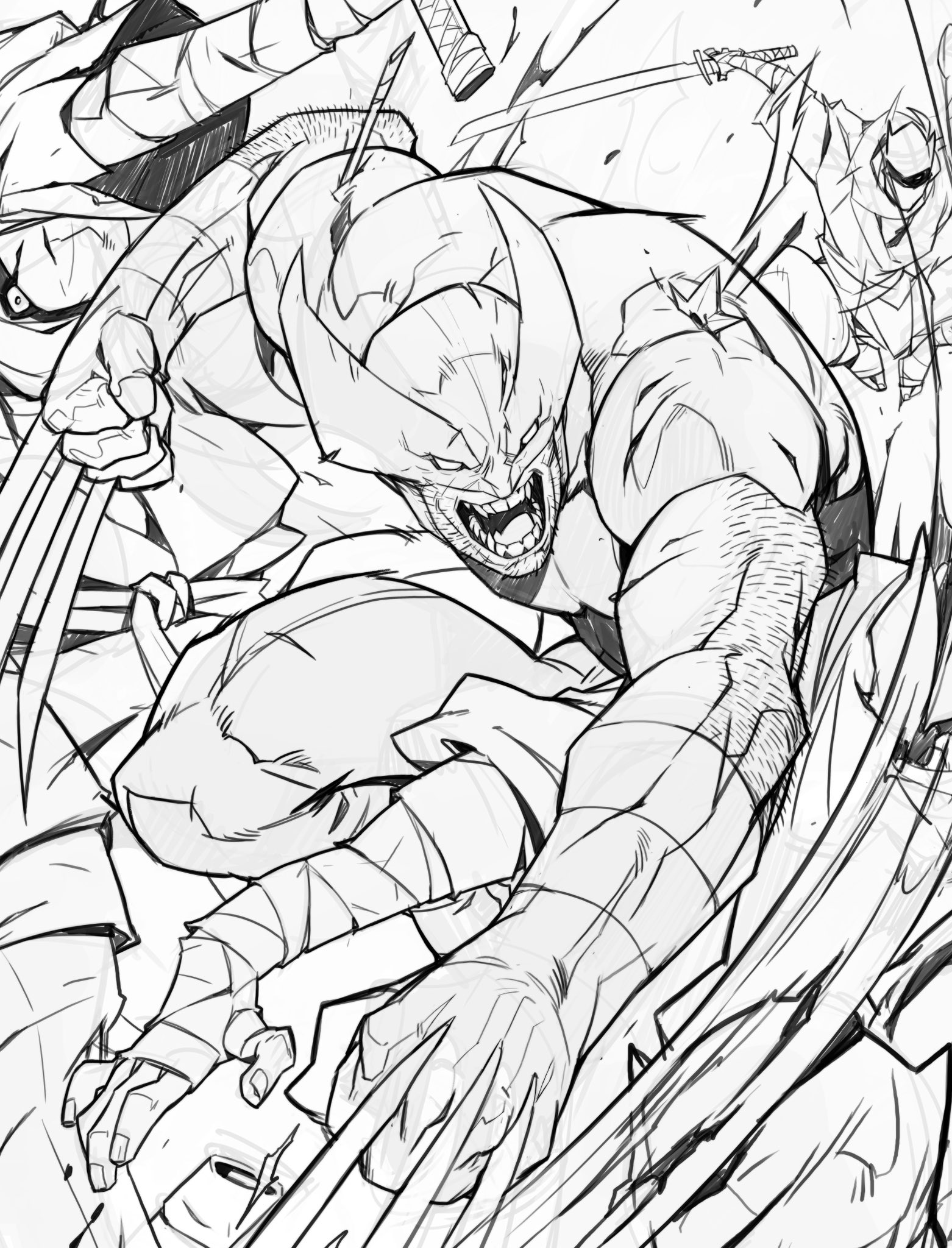Deadpool And Wolverine Coloring Pages