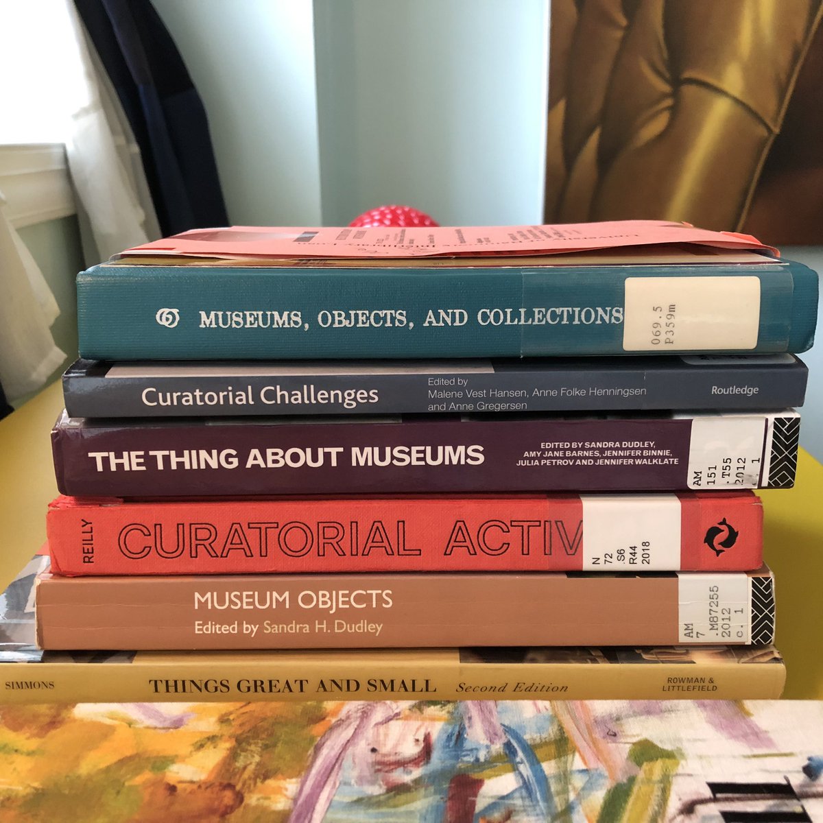 Neither the local library nor my university one had these books…feeling very grateful for interlibrary loan! 😆📚#WIP #MuseumStudies #CuratorialStudies