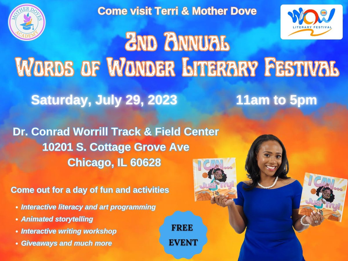 Save the dates and come visit Terri and Mother Dove 🕊️ this month. Terri is ready to inspire more girls and boys just like her. You don't want to miss these events.#childrensbook #icanjusttry #blackauthors #motherdove #representationmatters #authorvisits #litforkids #literacy