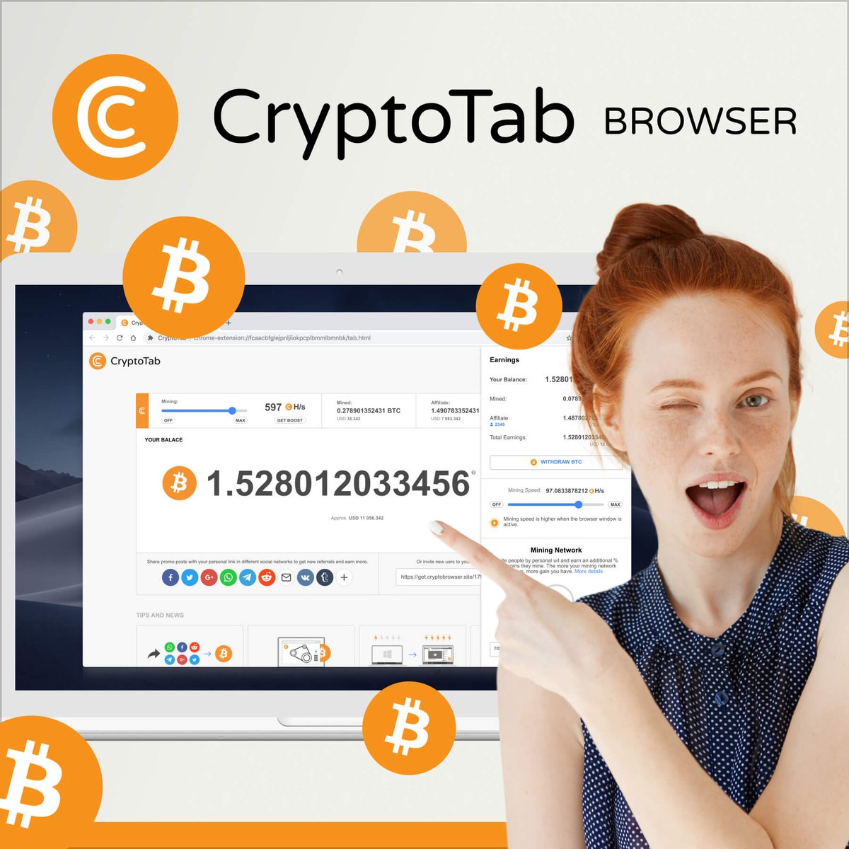 Innovative NFT Mining from CryptoTab is no joke — my BTC income is growing to the heavens! Want to try it too? see this link  cryptotabbrowser.com/34150365
