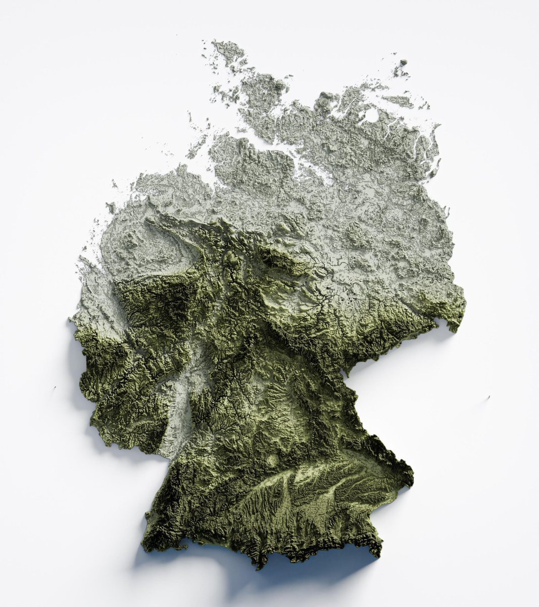 Relief map of Germany!