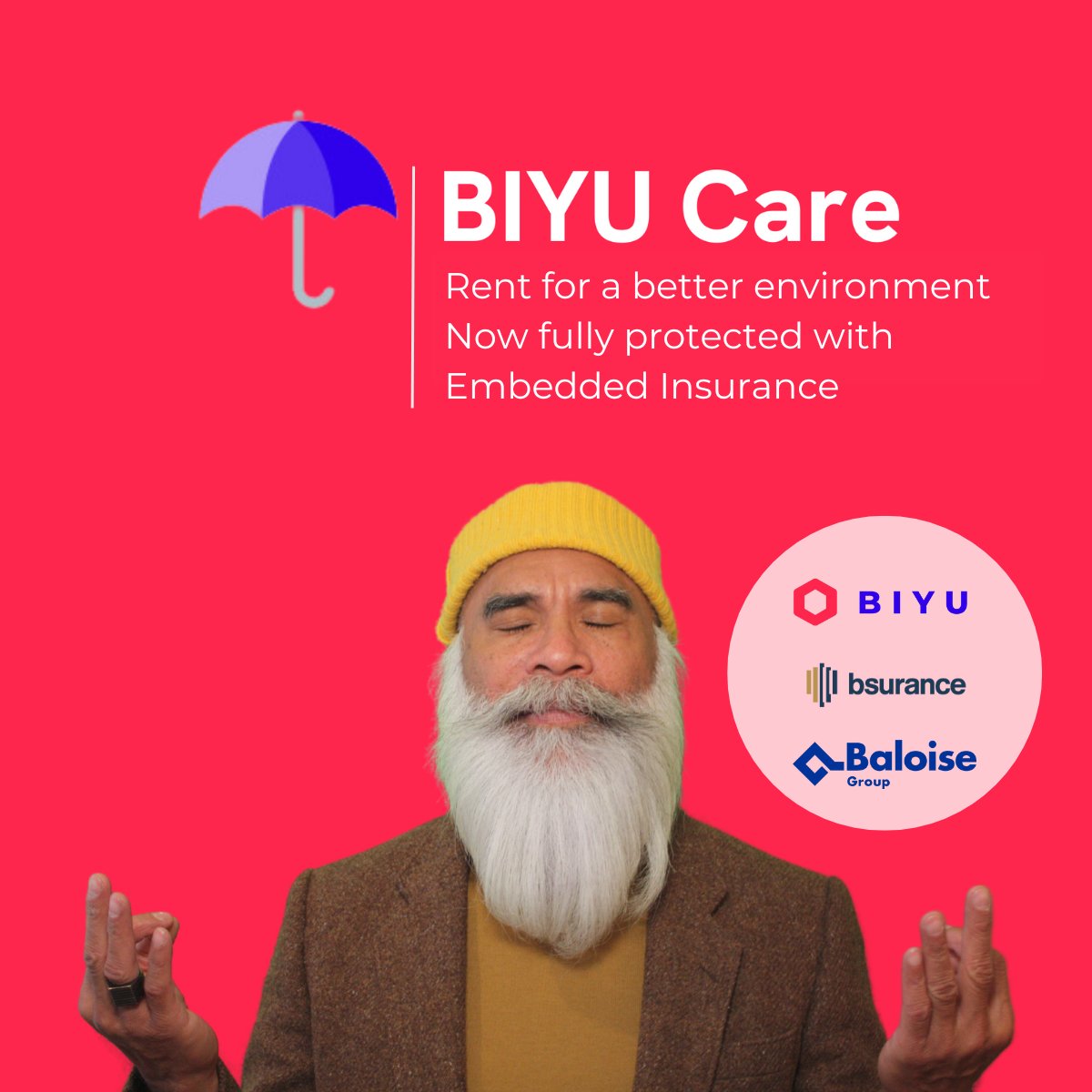 🚀 We are thrilled to announce our latest partnership with Dutch rental platform @biyu! @biyu has now an Embedded Insurance of the item for the time of the rental. Provided by 1of leading European insurers @baloise-lu and is distributed with @bsurance (MGA and tech lead). 🌟