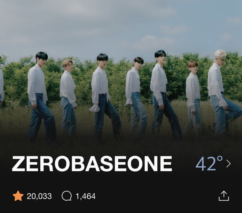 ZB1Turkiye's tweet photo. [020723] ZEROBASEONE, MelOn'da 20.000 takipçiyi aştı. 🎉

Bu on yılda MelOn'da 20.000 takipçiye ulaşan en hızlı K-Pop İdol Grupları:

#1. #ZEROBASEONE - 11 gün 🆕
#2. NewJeans - 16 gün
#3. IVE - 129 gün
#4. LE SSERAFIM - 180 gün
#5. aespa - 194 gün

cr. zb1charts https://t.co/VJS6a0cM1u