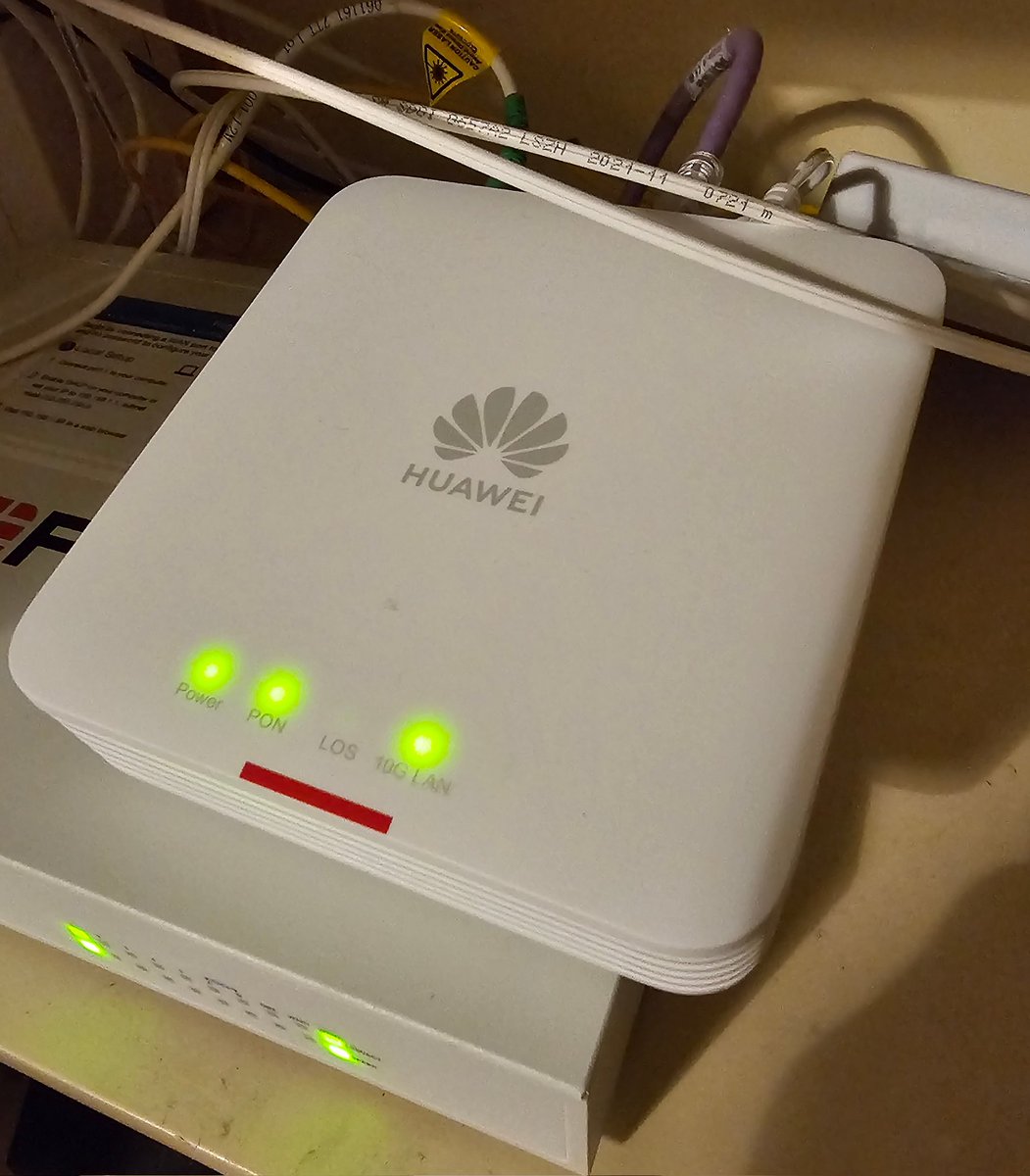 Upgrade 家居寬頻, 仍然維持係 #Huawei modem