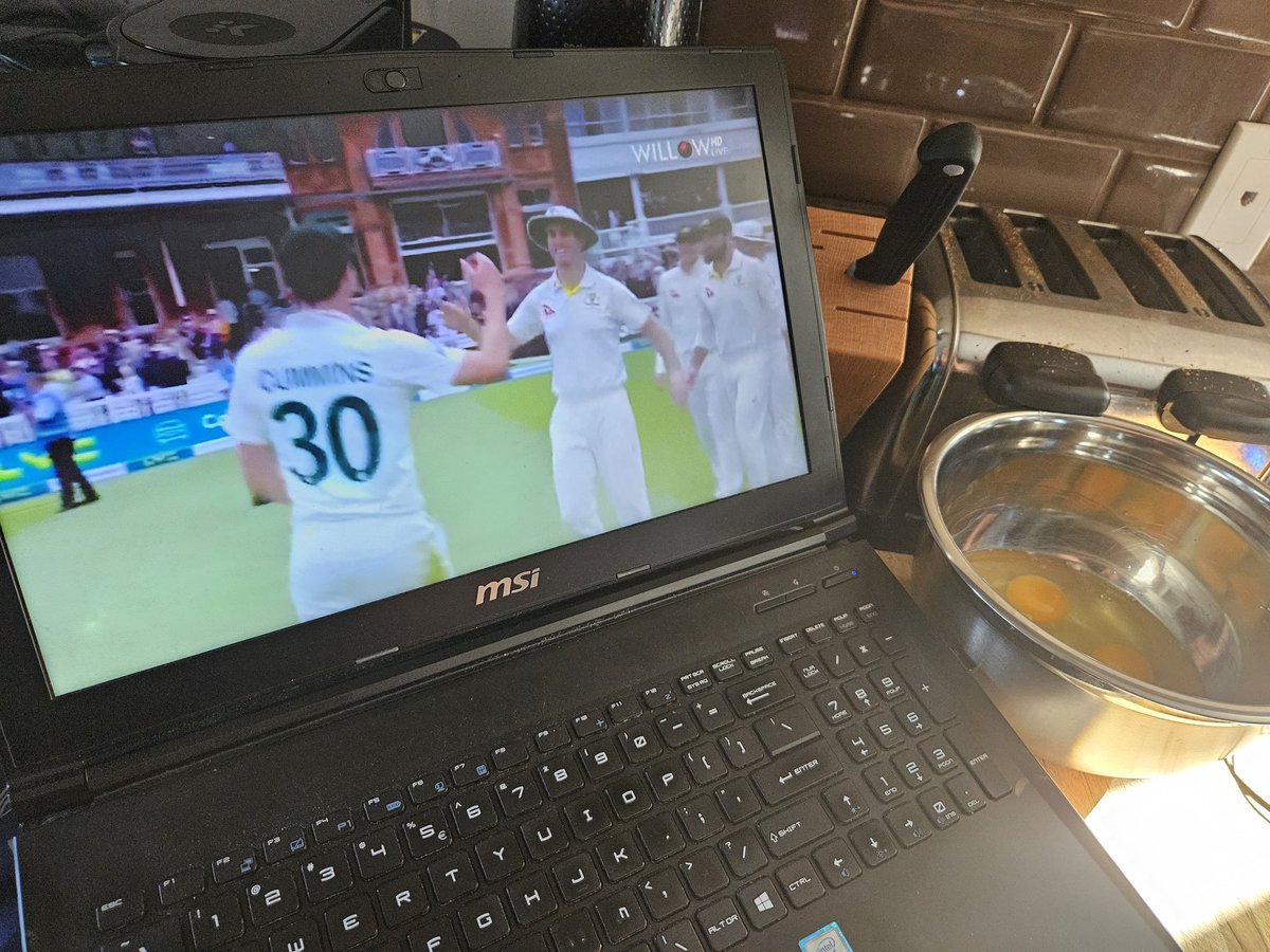 You know what gets me up and awake at 6:00 a.m. on a Sunday? Day five of a test match which hung in the balance. The fact it's #Ashes23 is a bonus.

Outstanding cricket both sides, amazing drama.