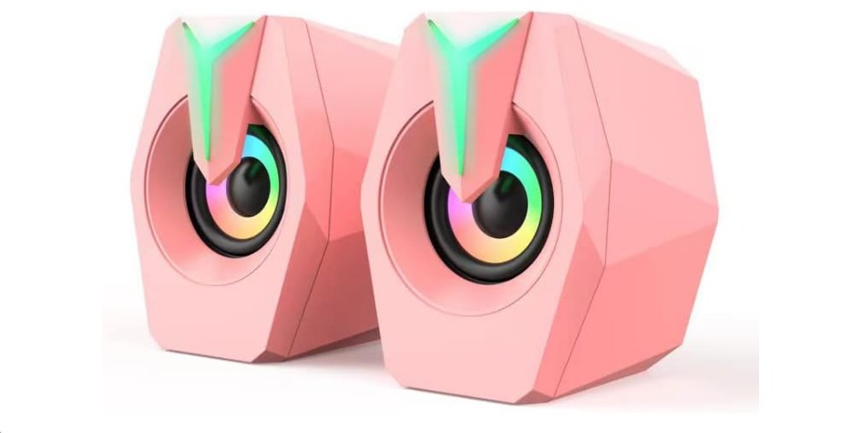 IntroduceVideo's tweet image. |Features/Details/Specifications| Pinsliee Computer Speaker RGB Pink Game led Speaker for PC 2.0 Wired USB Powered Stereo... #PinslieeComputerSpeaker #Pinsliee #ComputerSpeaker #Speaker #RGBPinkGameledSpeaker #gamingspeaker #RGBdesktoppinkspeaker pinterest.com/pin/5956714882…