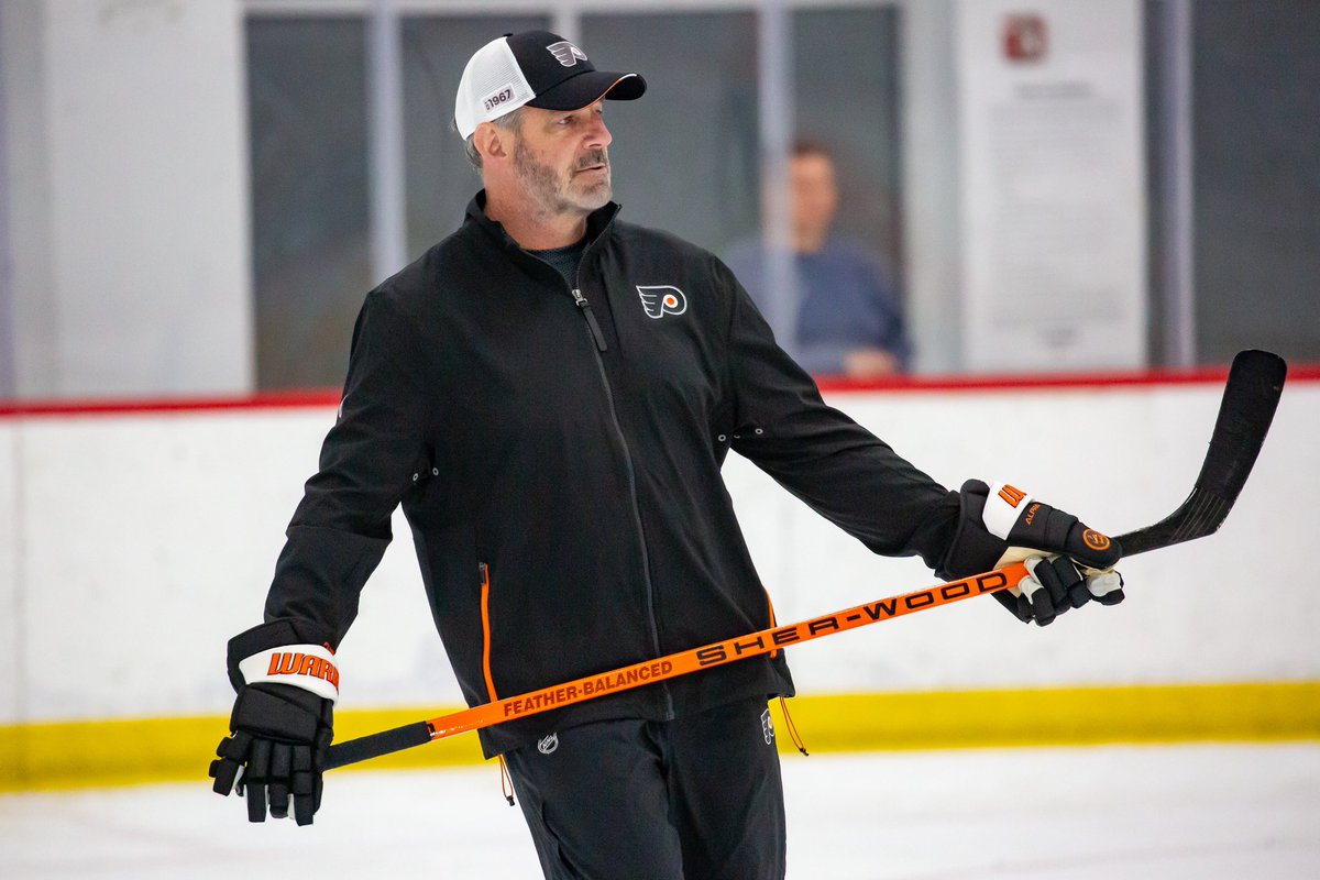NHLFlyers's tweet photo. The past is growing the future at Development Camp. 🏒 https://t.co/0keqonhU0F