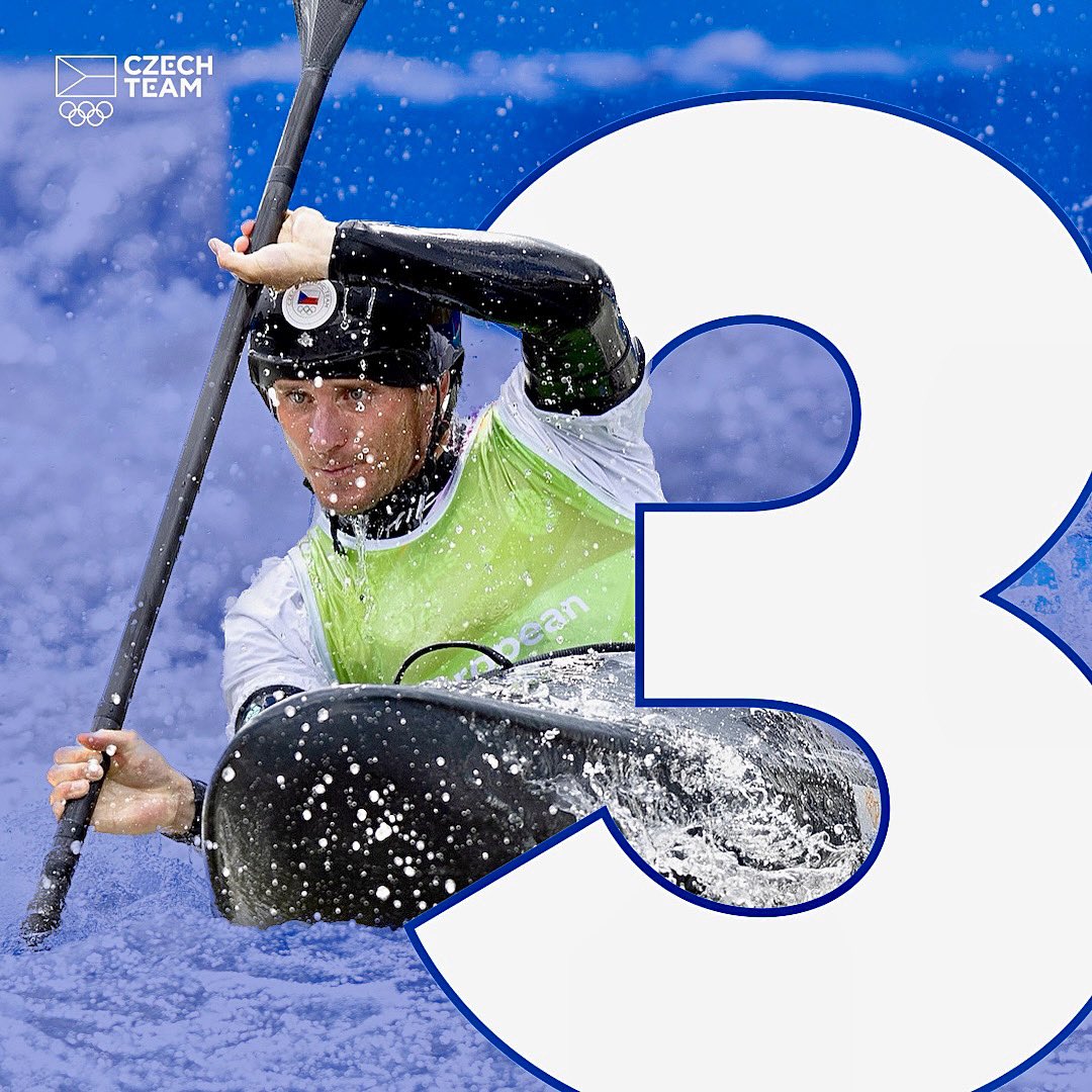 Dva Češi na bedně! 🇨🇿 <a href="/VitPrindis/">Vít Přindiš</a> bere BRONZ 🥉 v kayak crossu na Evropských hrách a spolu s mistrem Evropy Ondřejem Tunkou potvrzují, že tahle nová olympijská disciplína nám sedí! 🔥 #olympijskytym #jedentym #hrdost <a href="/Vodnislalom/">Czech Canoe Team</a> #canoeslalom