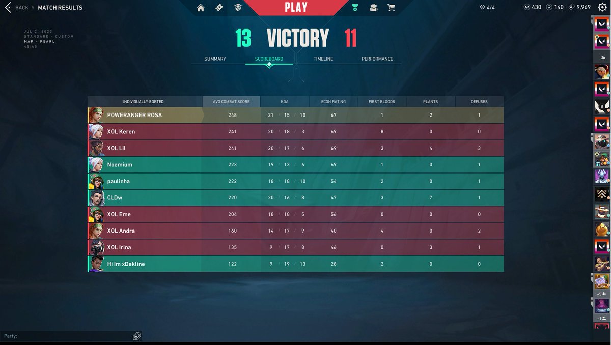 Ganamos a <a href="/XoldiersEsports/">Xoldiers</a> y clasificamos a fase de grupos de #ourparty

Perdimos toda la ventaja en el ataque, también teníamos a dos chicas en desventaja de ping, aun así finalmente ganamos el partido. 

GG a las chicas de Xoldiers que lo han luchado mucho.

😈MFC  - LETAA KILL