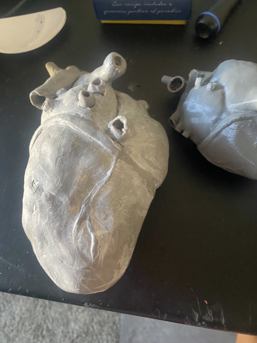 migioey's tweet photo. Sculpting a heart so I can create a mold https://t.co/KvYjMncxE7