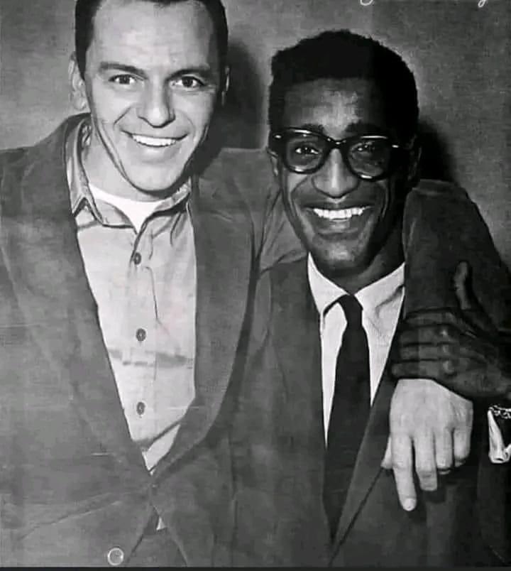 Sometime in the late 40’s, before either man was famous, Frank Sinatra appeared in a theater in New York. 

After his show he went to Harlem to see the Will Maston Trio led by a young Sammy Davis Jr. Frank is blown away by Sammy’s talent and after the show he asks Sammy to come