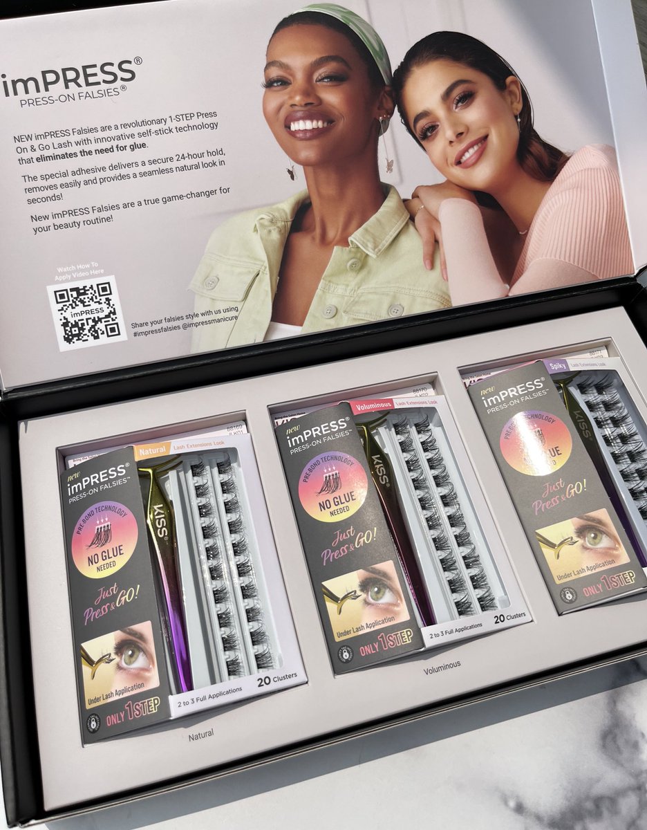 momnglow's tweet image. NEW press on falsies from @KissProducts &amp;amp; @impressmanicure 👁️ I’ll be trying them in the next few days in a video! 

Available at @Target &amp;amp; @ultabeauty 

#kisslashes #pressonlashes #lashes #newmakeup #makeuptrends #falsies #targetbeauty #ultabeauty