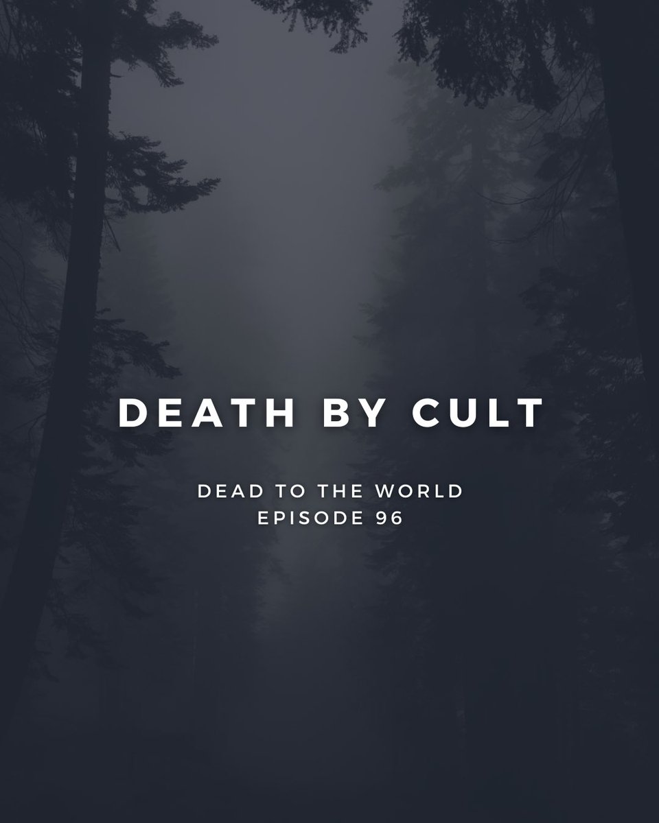 Episode 96 is out now 👽

#deadtotheworld #podcast #dreamteam #newepisode #sunday #listennow #cults #deathbycult #podcastrecommendation #indiepodcast #spotify #itunes