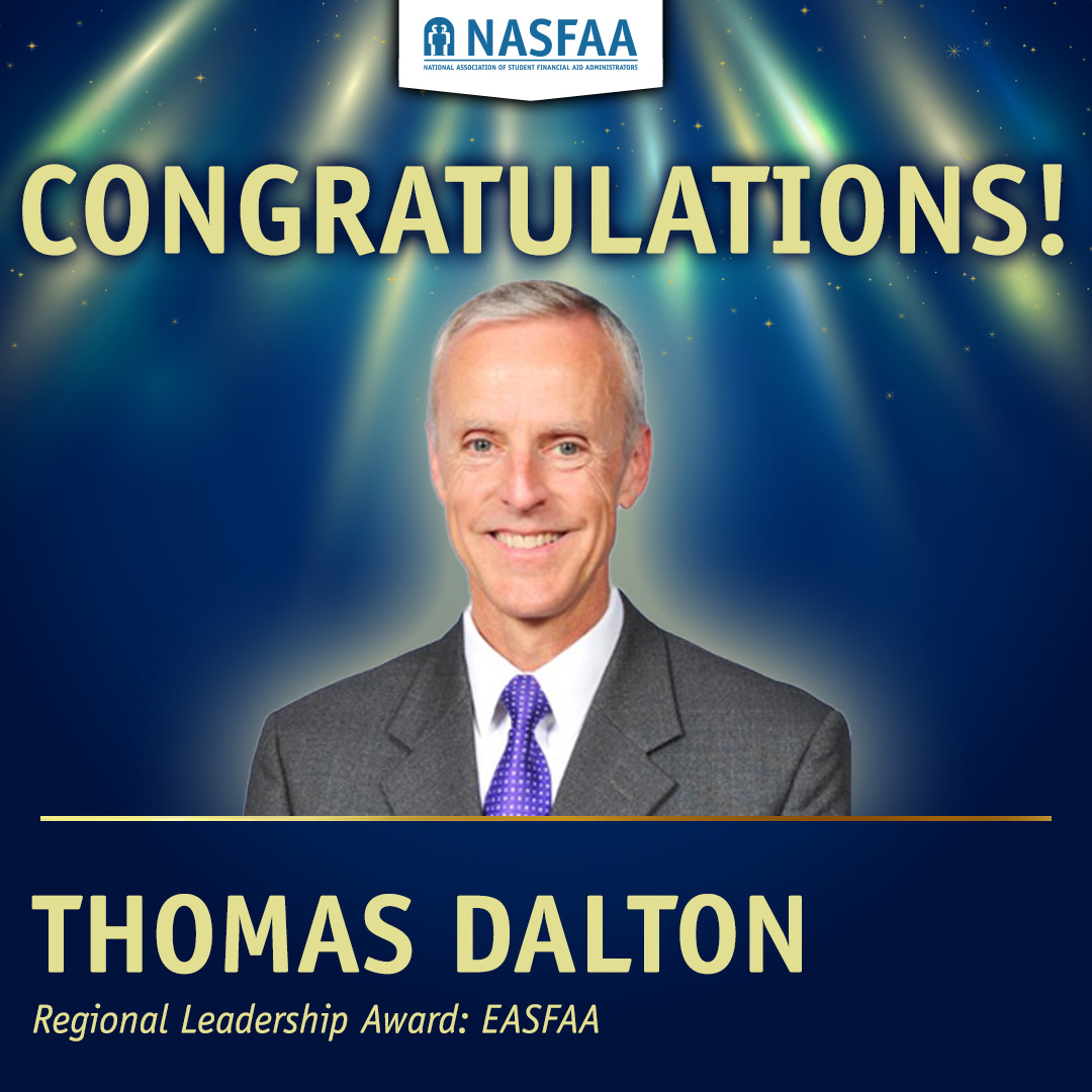 nasfaa's tweet image. The winners are: @EASFAAnews’s Thomas Dalton, associate vice president of sales and marketing (Northeast) at @edamerica; @MASFAAweb’s Chad Olson, director of financial aid at @IowaStateU;