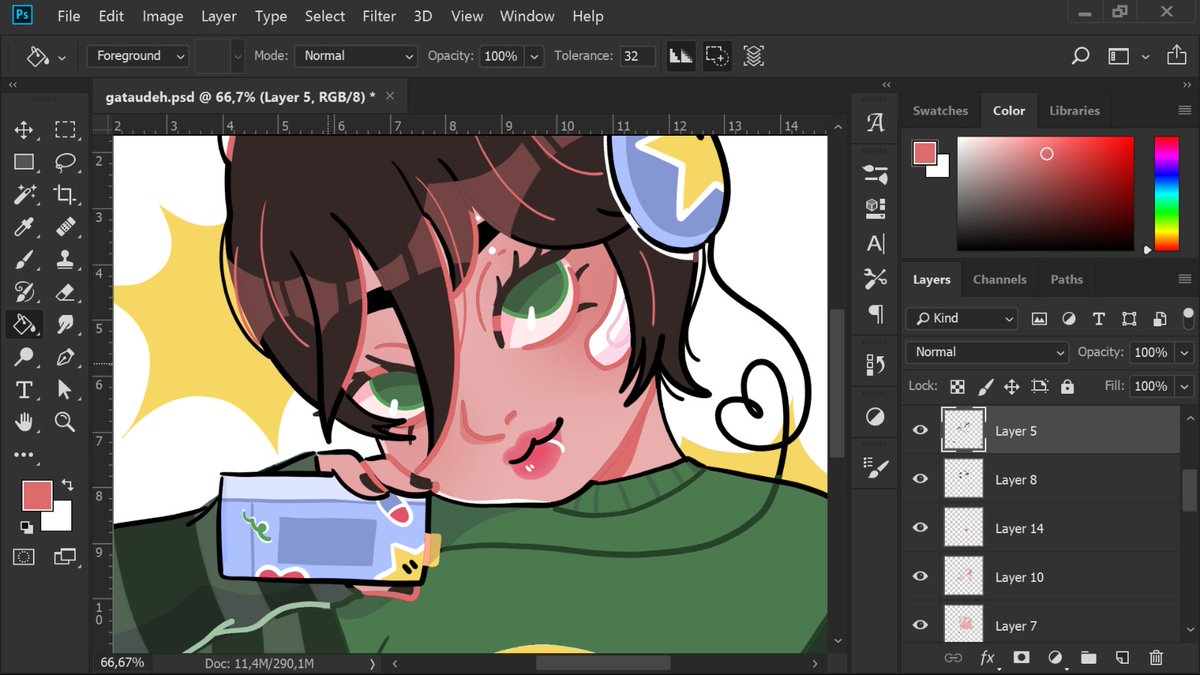 Jen line art era????