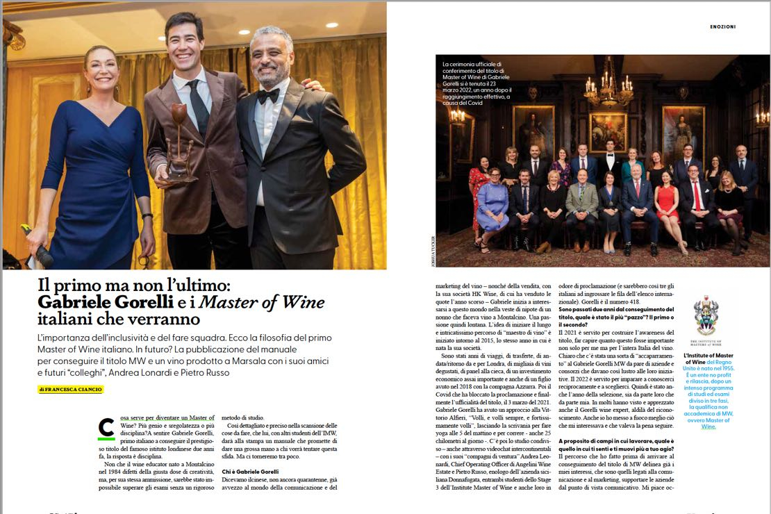 stefanomlg's tweet photo. «Cosa serve per diventare un Master of Wine? disciplina, (...) metodo e gruppo di studio»
👉 "Il primo ma non l’ultimo: Gabriele Gorelli e i Master of Wine italiani che verranno" @gabrielegorelli #masterofwine w/@LaCiancio su #Viniplus @AisLombardia #Enozioni2023 https://t.co/SY0LHTE7B1