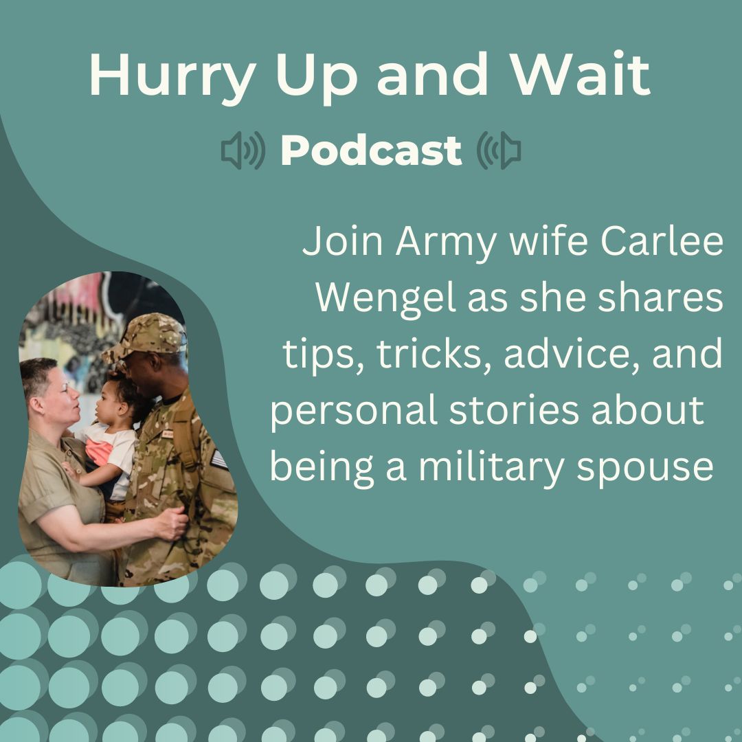Join the military spouse adventure with the 'Hurry up and Wait' podcast. Gain insights into military life and experiences. Listen now: podcasts.apple.com/us/podcast/hur… #militaryspouse #podcast #militarylife