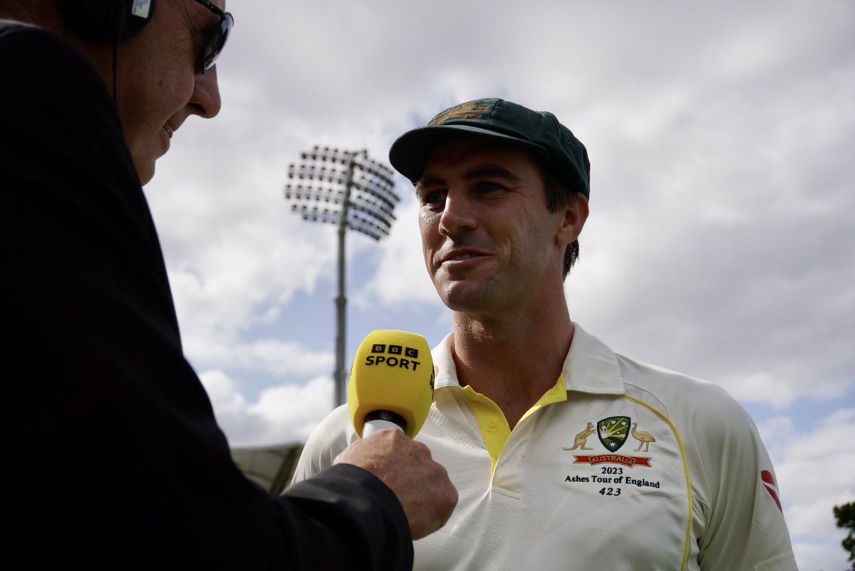 bbctms's tweet photo. Jonathan Agnew: “Ben Stokes says he would’ve withdrawn the appeal.”

Pat Cummins: “Ok.”

#BBCCricket #Ashes https://t.co/STCEzxEVb1