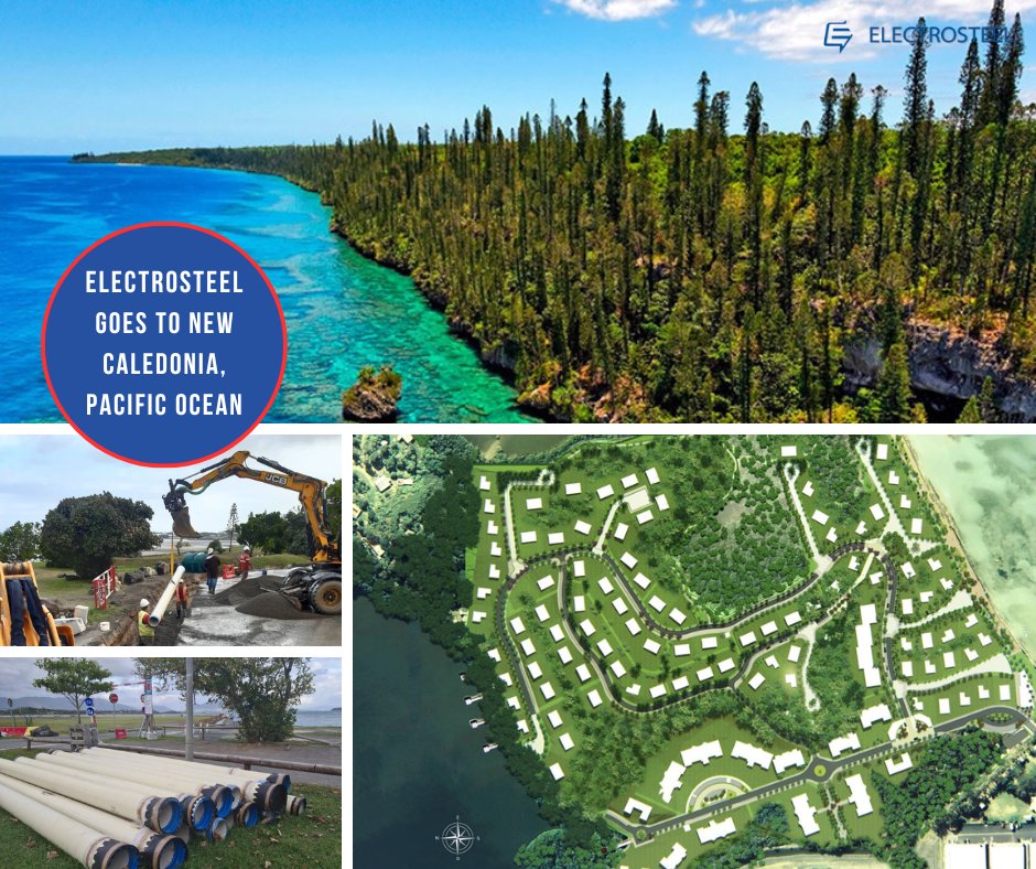 ElectrosteelG's tweet photo. #ElectrosteelCastingsLtd #DuctileIronPipes helped revitalise the drinking water and sewage network in New Caledonia, the French archipelago in the heart of the Pacific Ocean. 

https://t.co/E9tVOTqQot
#ElectrosteelGroup
#25YearsofDIPipes https://t.co/WCEdpyCdhX