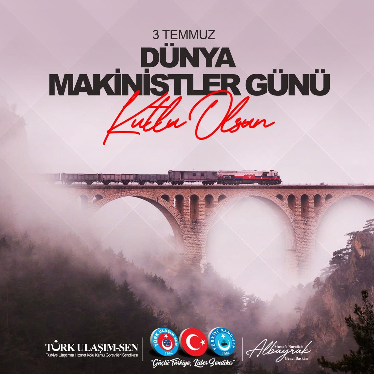 3.Temmuz cefakar,fedakar,özverili gece gündüz bayram pazar demeden mesai mefhumu gözetmeden koşan koşturan tüm  Makinistlerimizin Günü Kutlu olsun Rabbim kazasız belasız çalışmalar nasip etsin inşallah
