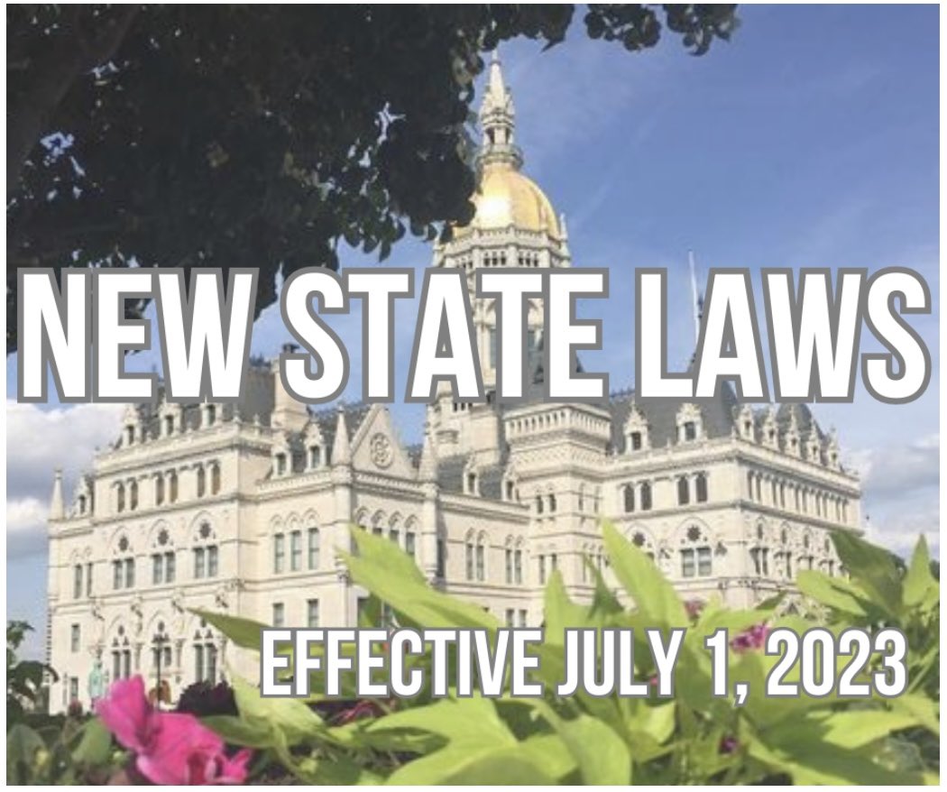 A number of new laws started in Connecticut yesterday. You can find out more information on my website. cthousegop.com/chaleski/new-l…