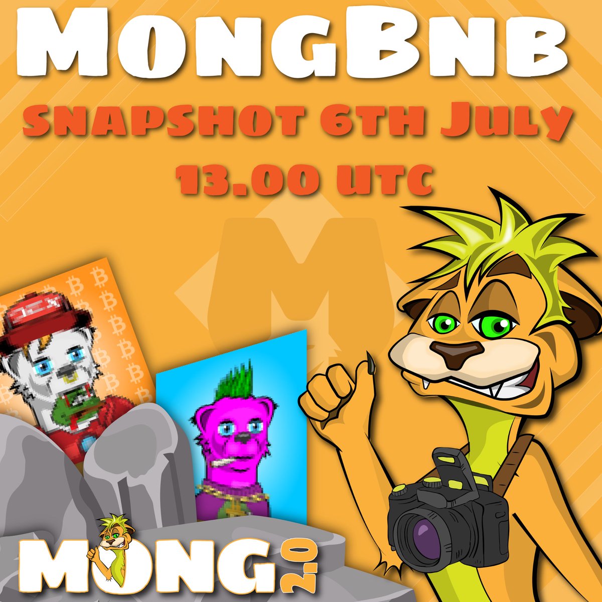 ⭐️✨🌛 MONG2.0 🌜✨⭐️

WELCOME to Next MEME PUMP 🚀

Hold 0.1 BNB in mongbnb to be elegible for the snapshot 📸

0.03% of total supply Mong2.0 drop when market cap Mong2.0 reach 100k

Access to Mong2.0 presale on pinksale x100 

Hard cap 20 bnb
Max buy 0.1 bnb

Join TG for more