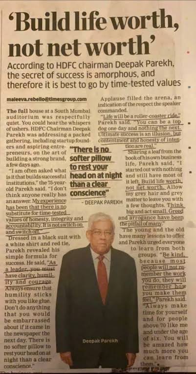 Qid_Memez's tweet photo. "There is no softer pillow to rest your head on at night than a clear conscience" - Deepak Parekh
What a legend 🙏 https://t.co/rk9VEHkcVe