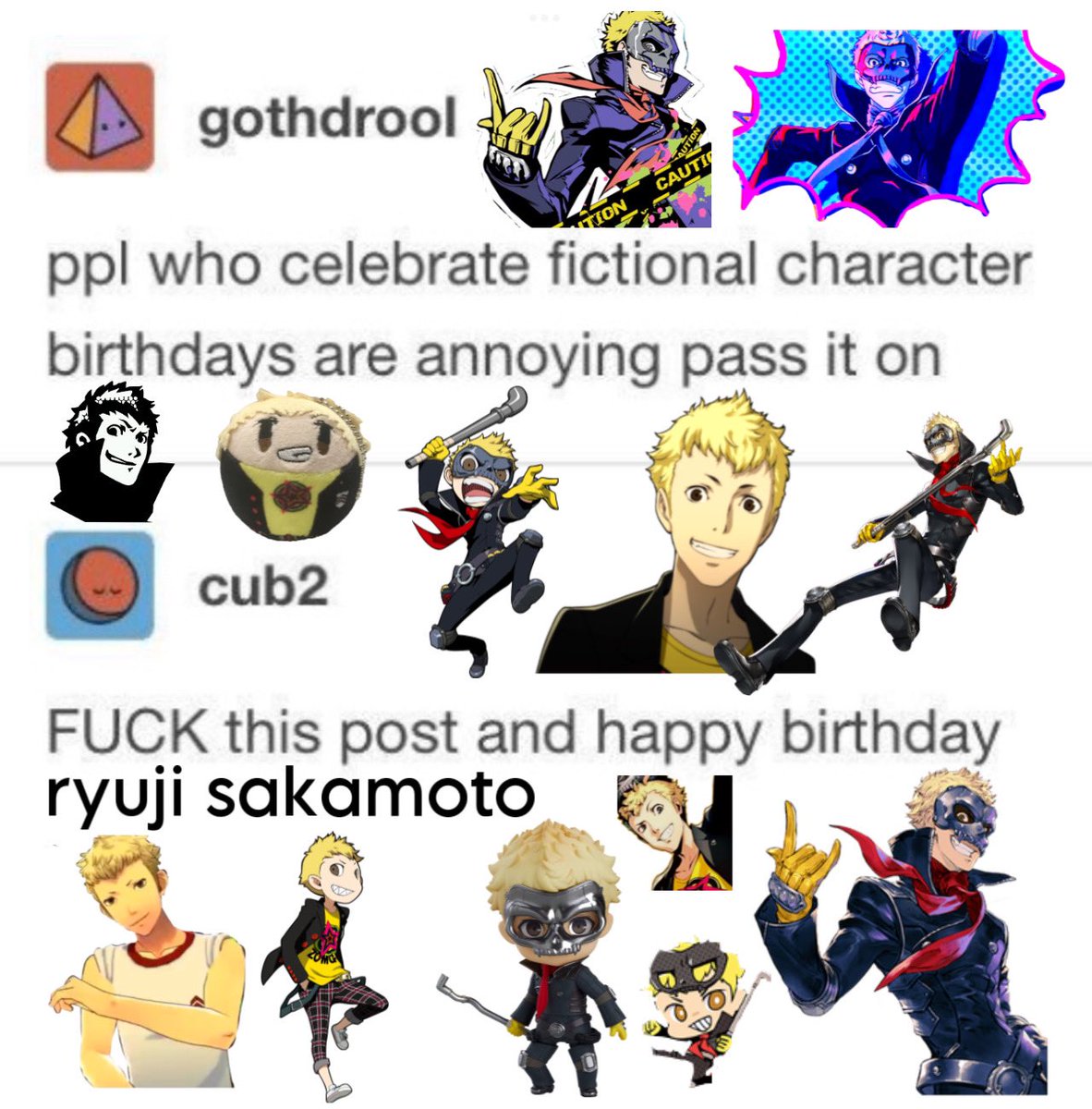 happy birthday to the only persona character ever #坂本竜司生誕祭2023